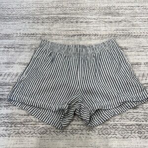 Striped Blue and White Women's Shorts